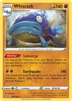 Pokemon Rebel Clash Whiscash - 100