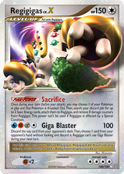 Pokemon Stormfront Regigigas LV.X - 100