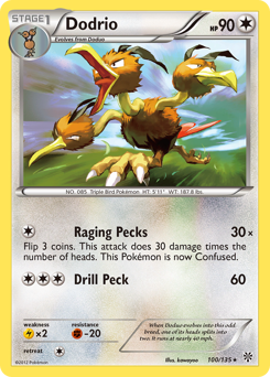 Pokemon Plasma Storm Dodrio - 100