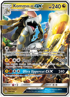 Pokemon Guardians Rising Kommo-o-GX - 100