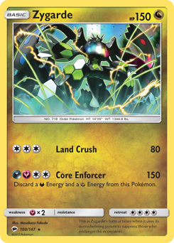 Pokemon Burning Shadows Zygarde - 100