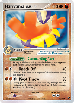 Pokemon Deoxys Hariyama ex - 100