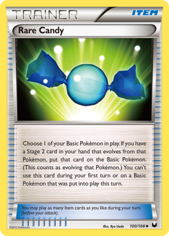 Pokemon Dark Explorers Rare Candy - 100