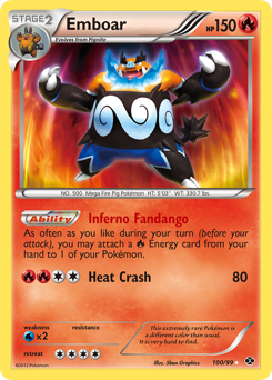 Pokemon Next Destinies Emboar - 100
