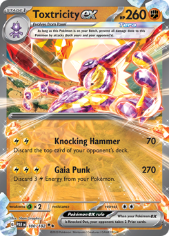 Pokemon Paradox Rift Toxtricity ex - 100