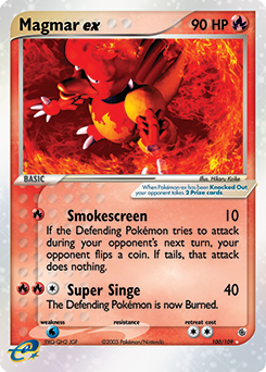 Pokemon Ruby & Sapphire Magmar ex - 100