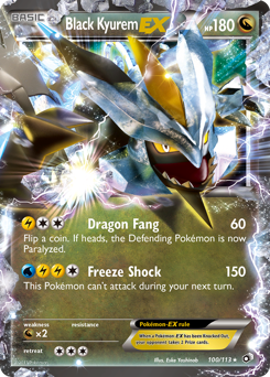 Pokemon Legendary Treasures Black Kyurem-EX - 100