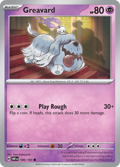 Pokemon Obsidian Flames Greavard - 100