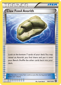 Pokemon Steam Siege Claw Fossil Anorith - 100