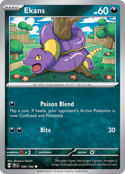 Pokemon Temporal Forces Ekans - 100