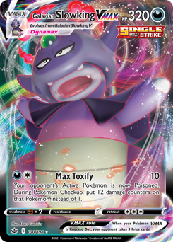 Pokemon Chilling Reign Galarian Slowking VMAX - 100