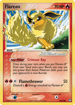 Pokemon Power Keepers Flareon ★ - 100