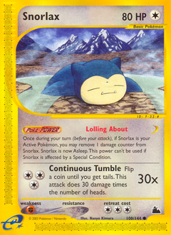 Pokemon Skyridge Snorlax - 100