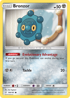 Pokemon Team Up Bronzor - 100