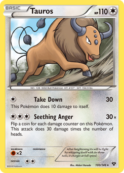 Pokemon XY Tauros - 100