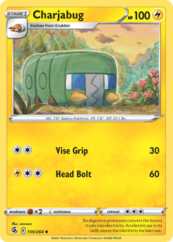 Pokemon Fusion Strike Charjabug - 100