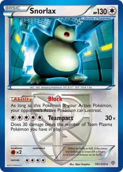 Pokemon Plasma Storm Snorlax - 101