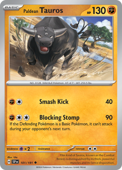 Pokemon Surging Sparks Paldean Tauros - 101