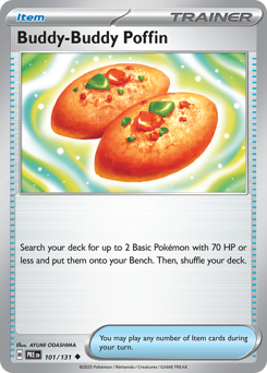 Pokemon Prismatic Evolutions Buddy-Buddy Poffin - 101