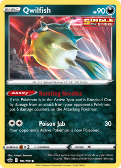 Pokemon Chilling Reign Qwilfish - 101