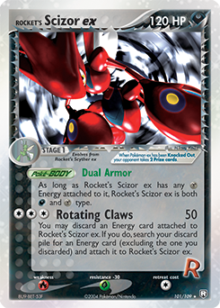 Pokemon Team Rocket Returns Rocket's Scizor ex - 101