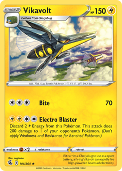 Pokemon Fusion Strike Vikavolt - 101