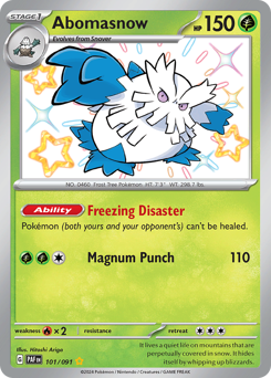 Pokemon Paldean Fates Abomasnow - 101