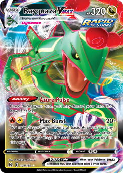 Pokemon Crown Zenith Rayquaza VMAX - 101
