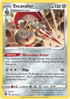 Pokemon Brilliant Stars Escavalier - 101