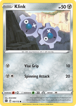 Pokemon Brilliant Stars Klink - 102