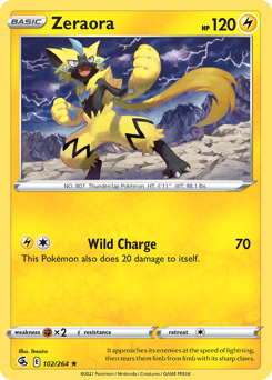 Pokemon Fusion Strike Zeraora - 102