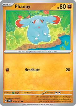 Pokemon Surging Sparks Phanpy - 102