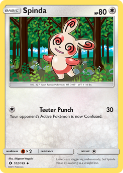 Pokemon Sun & Moon Spinda - 102