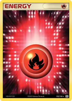 Pokemon Emerald Fire Energy - 102