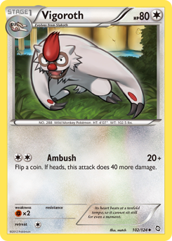 Pokemon Dragons Exalted Vigoroth - 102