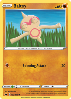 Pokemon Sword & Shield Baltoy - 102