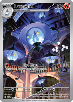 Pokemon White Flare Lampent - 102