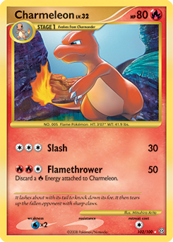 Pokemon Stormfront Charmeleon - 102