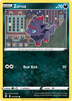 Pokemon Evolving Skies Zorua - 102