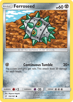 Pokemon Team Up Ferroseed - 102