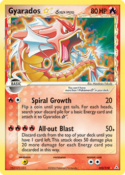 Pokemon Holon Phantoms Gyarados ★ δ - 102