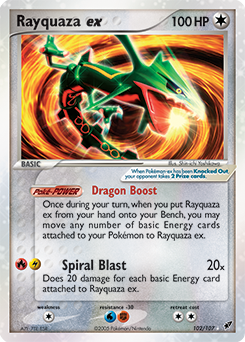 Pokemon Deoxys Rayquaza ex - 102