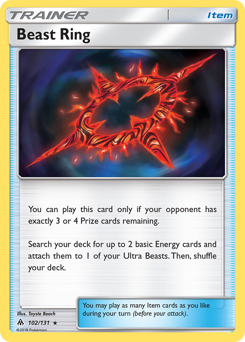 Pokemon Forbidden Light Beast Ring - 102