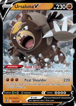 Pokemon Silver Tempest Ursaluna V - 102