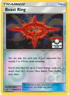 Pokemon Forbidden Light Beast Ring - 102a