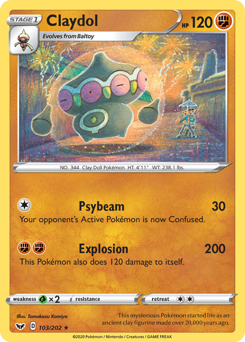 Pokemon Sword & Shield Claydol - 103