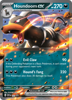 Pokemon Scarlet & Violet Black Star Promos Houndoom ex - 103