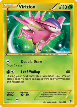 Pokemon Plasma Blast Virizion - 103