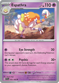 Pokemon Scarlet & Violet Espathra - 103