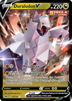 Pokemon Crown Zenith Duraludon V - 103